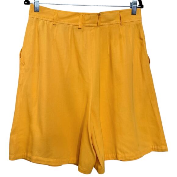 Vintage Mondi Size 44 Blazer & Shorts Set Sunshine Yellow Coastal Old Money Mod - Picture 12 of 16
